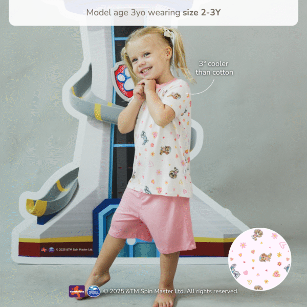 Petit Beary x Paw Patrol Collection - Kids Unisex Bamboo Basic Tee Set (1-8Y)