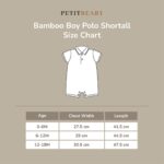 PETIT BEARY - Ribbed Bamboo Boy Shortall (0-18M)
