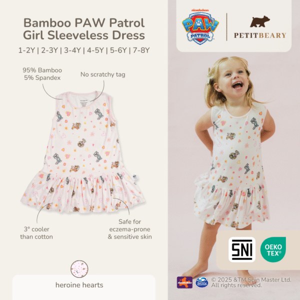 Petit Beary x PAW Patrol Bamboo Girl Sleeveless Dress (1-8Y)
