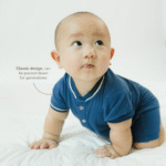 PETIT BEARY - Cayden Pure Bamboo Polo Shortall 0-24M