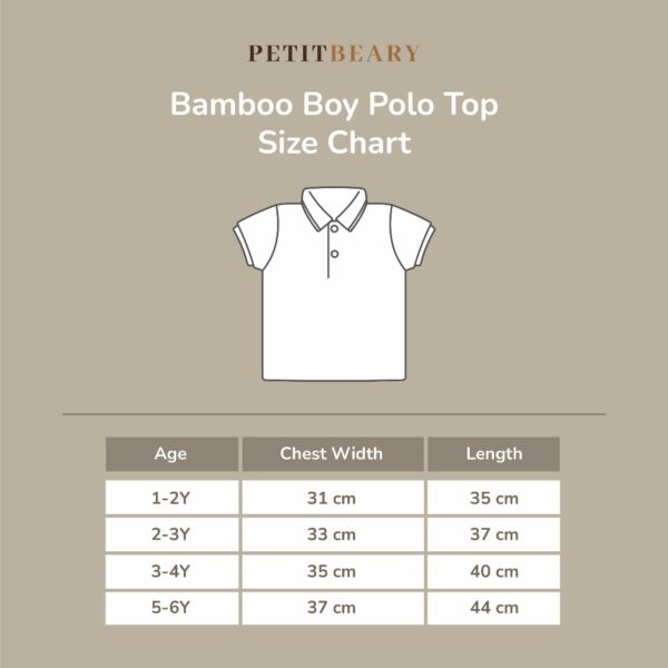 Petit Beary Bamboo Boy Polo Top (1-6Y)