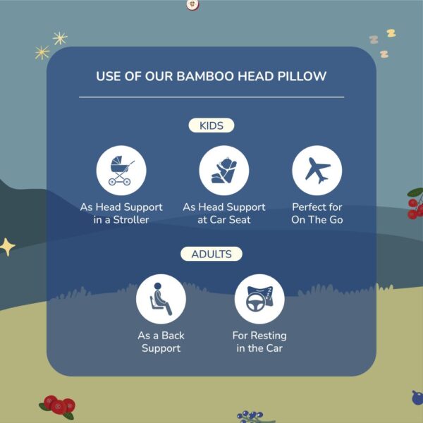 Bamboo Head Pillow Baby & Kids Multicolor - Petit Beary