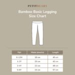 Petit beary bamboo basic legging/ legging anak / unisex legging anak (6M - 6Y)