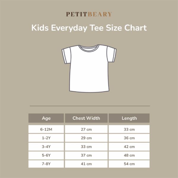 Petit Beary Kids Bamboo Everyday Tee (6M - 8Y)