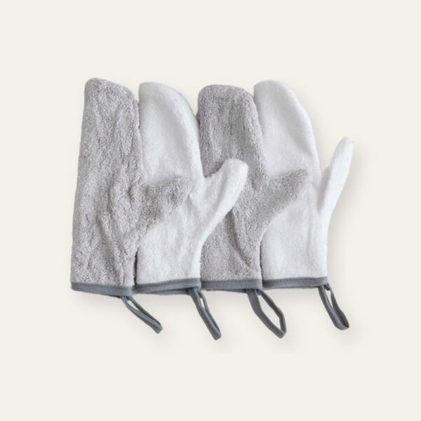 Petit Beary 100% Bamboo Baby Wash Mitt / Waslap Bayi / Handtowel Isi 2pcs