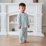 PETIT BEARY - Ribbed bamboo toddler pyjamas 1-10Y