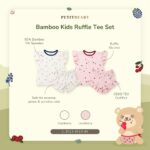 Petit Beary Bamboo Ruffle Tee Set (1-6Y)