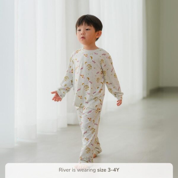 Petit Beary x Kero Toddler Bamboo Long - Sleeve Pyjamas - Setelan Piyama Anak (1-8Y)