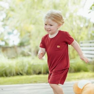 Petit Beary Bamboo Kids Basic Tee Set (Solace) - Setelan Baju Anak (6M - 8Y)