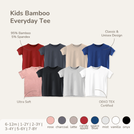 Petit Beary Kids Bamboo Everyday Tee (6M - 8Y)