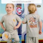 Petit Beary x Paw Patrol Collection - Kids Unisex Bamboo Basic Tee Set (1-8Y)