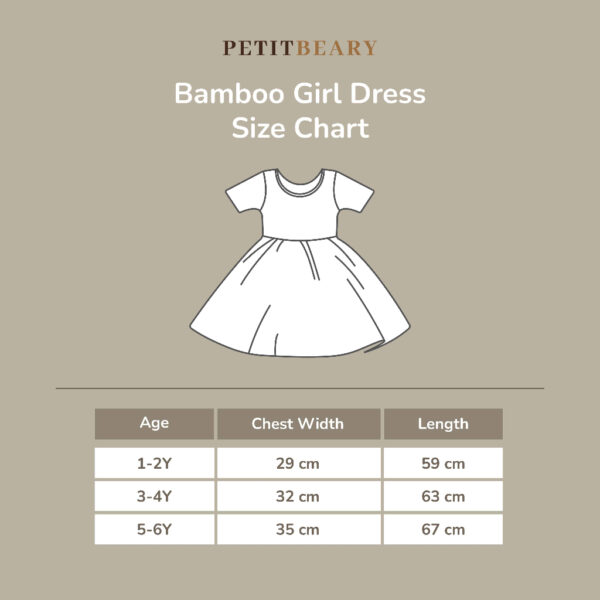 PETIT BEARY - Bamboo Girl Dress (1-6Y)