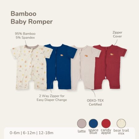 PETIT BEARY - Bamboo Baby Romper (O-18M)