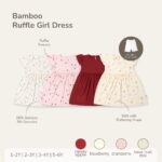 PETIT BEARY - Bamboo Ruffle Girl Dress (1-6Y)