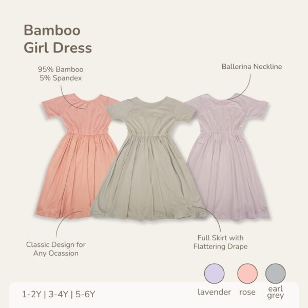 PETIT BEARY - Bamboo Girl Dress (1-6Y)