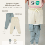Celana Jogger Anak Bamboo Premium – Unisex Drawstring Pants | Petit Beary Airplane Mode (6M–6Y)