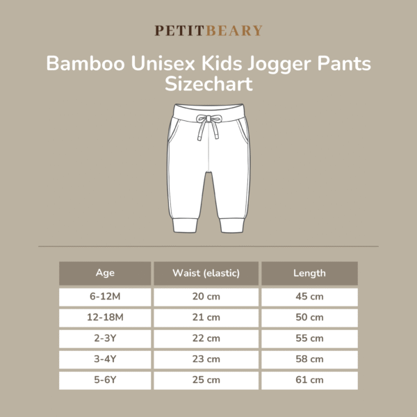Celana Jogger Anak Bamboo Premium – Unisex Drawstring Pants | Petit Beary Airplane Mode (6M–6Y)