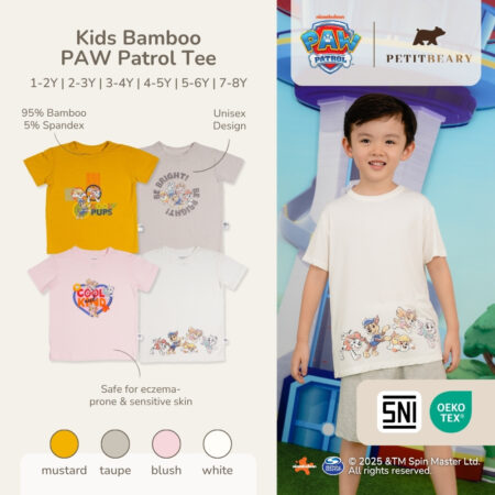 Petit Beary x Paw Patrol Collection - Kids Bamboo Everyday Tee (1-8Y)
