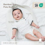 PETIT BEARY - Bamboo Classic Polo Bodysuit 0-12M