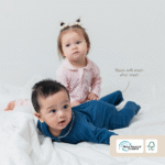 PETIT BEARY - Bamboo Peterpan Collar Sleepsuit (0-18M)