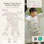 Petit Beary x Kero Toddler Bamboo Long - Sleeve Pyjamas - Setelan Piyama Anak (1-8Y)