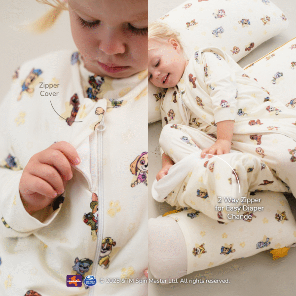 Sleepsack Bayi Bamboo Premium Lembut – PAW Patrol Original Wearable Blanket in 0.2TOG / 0.5TOG / 1TOG | Petit Beary (6M-36M)