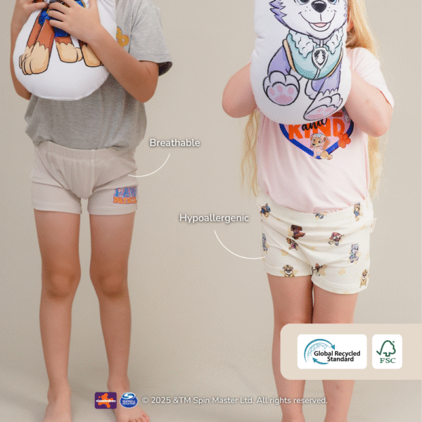 Celana Dalam Anak Bamboo Premium – PAW Patrol Boxer Brief Isi 2pcs | Petit Beary (2-8Y)