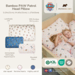 Bantal Kepala Bayi Anak Bamboo Premium - PAW Patrol Kids Head Pillow | Petit Beary (0-8Y)