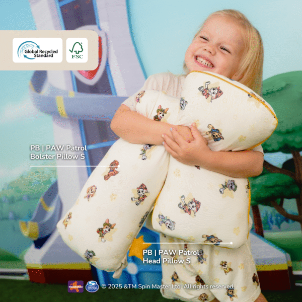 Bantal Kepala Bayi Anak Bamboo Premium - PAW Patrol Kids Head Pillow | Petit Beary (0-8Y)