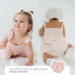 Dress Anak Perempuan Bamboo Premium – Smocked Dress Baby Girl | Petit Beary Heirloom Basics (0M–8Y)