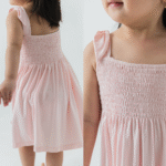 Dress Anak Perempuan Bamboo Premium – Smocked Dress Baby Girl | Petit Beary Heirloom Basics (0M–8Y)