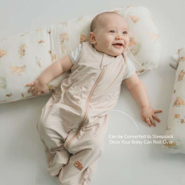 Sleepsack Bayi Bamboo Premium Single Layer | Double Layer – Wearable Blanket 0.2TOG | 0.5TOG | Petit Beary (0-6M)