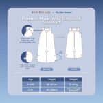Sleepsack Bayi Bamboo Premium Double Layer – Multi-Way Wearable Blanket 0.5TOG | Petit Beary x MyLittleDreamer (6M-4Y)