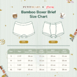 Celana Dalam Anak Bamboo – Boxer Brief Isi 4pcs Boy Girl | Petit Beary x Kero (2Y-8Y)