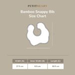 Celemek Bayi Bamboo Waterproof – Snappy Bib Isi 2pcs Anti Basah | Petit Beary