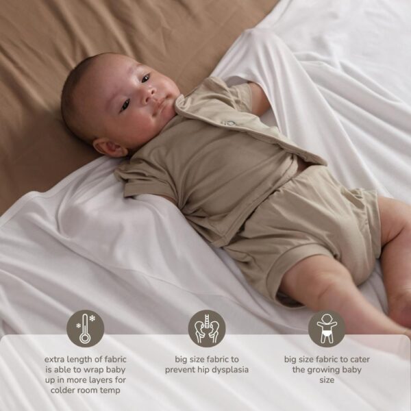 Bedong Bayi Bamboo Premium – Snuggly Wrap Instant Swaddle | Selimut Bedong Petit Beary