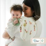 Slaber Bayi Bamboo Premium – Burpy Bib Isi 2pcs Anti Gumoh | Petit Beary x Kero