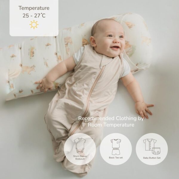 Sleepsack Bayi Bamboo Premium Single Layer – Wearable Blanket 0.2TOG | Petit Beary (6-36M)