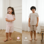 Bamboo Kids Basic Tee Set 1-8Y | Petit Beary