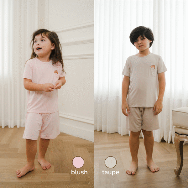 Bamboo Kids Basic Tee Set 1-8Y | Petit Beary