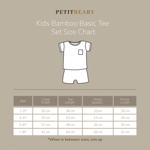 Bamboo Kids Basic Tee Set 1-8Y | Petit Beary