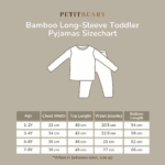 Bamboo Long-Sleeve Toddler Pyjamas 1-8Y | Petit Beary