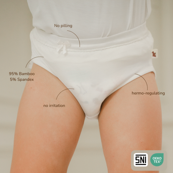 Bamboo Girl Underwear Brief 2-8Y 2pcs | Petit Beary
