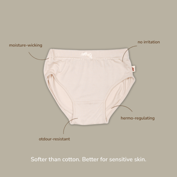 Bamboo Girl Underwear Brief 2-8Y 2pcs | Petit Beary