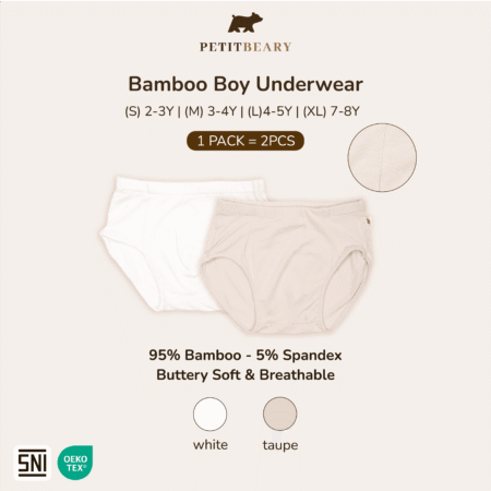 Bamboo Boy Underwear Brief 2-8Y 2pcs | Petit Beary