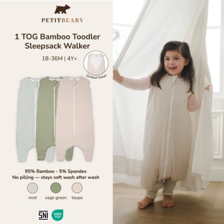1.0 TOG Bamboo Toddler Sleepsack Walker 18M-4Y+ | Petit Beary