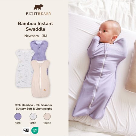 Bamboo Instant Swaddle Newborn 0-3M | Petit Beary