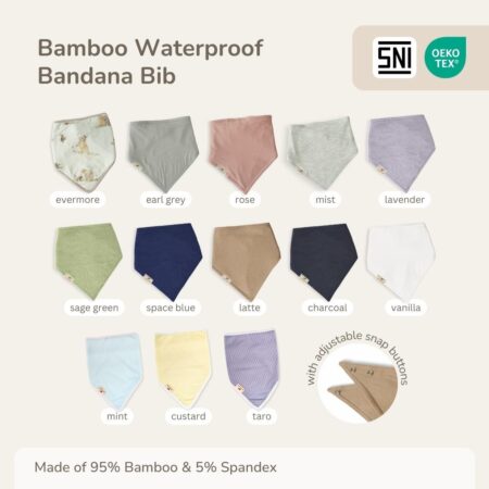 Bamboo Waterproof Bandana Bib 0m+ | Petit Beary