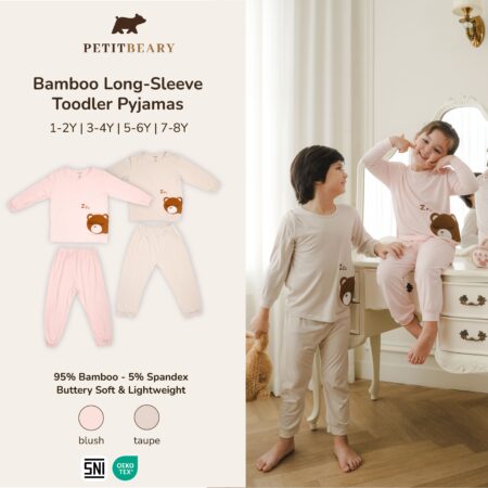 Bamboo Long-Sleeve Toddler Pyjamas 1-8Y | Petit Beary