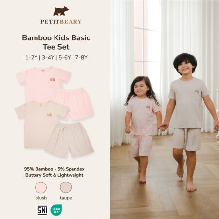 Bamboo Kids Basic Tee Set 1-8Y | Petit Beary